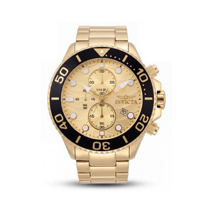 Invicta Pro Diver 50225 Black Stainless Steel Unisex Watch, 53mm