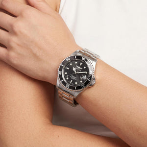 Invicta Pro Diver 8932OB Women's Watch — side view, Stainless Steel case 37mm
