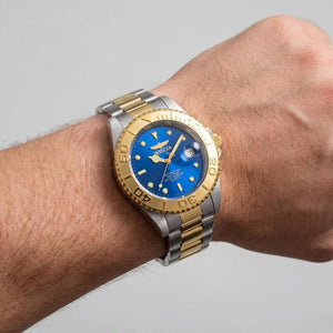 Invicta Quartz Watch,Diver Men's Watch — side view, Stainless Steel case 37mm