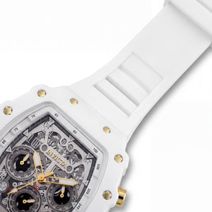 Invicta Racing 69700 Unisex Watch — side view, White case 43mm