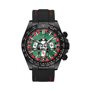 Invicta Speedway 50517 Black Stainless Steel Unisex Watch, 40mm