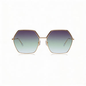 Isabel Marant Square Sunglasses for Women — front view, Stainless Steel frame