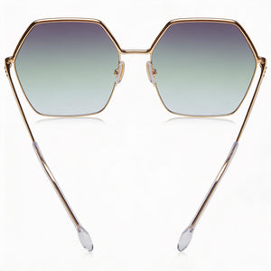 Isabel Marant Square Sunglasses Women — side view, Non-Polarized Rose Gold lens