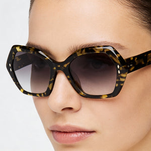 Isabel Marant Square Sunglasses Women — side view, Non-Polarized Grey lens