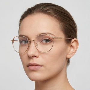 Isabel Marant Im 0067 Gold Sunglasses Women — lifestyle wear, city streets and open-air cafes