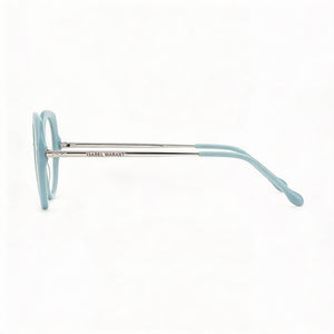 Isabel Marant Im 0070 Square Eyeglasses Women — side view, Blue Polyamide temples