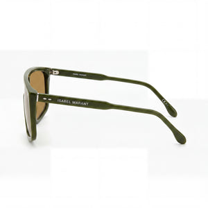 Isabel Marant Im 0096/s Rectangle Sunglasses Women — side view, Non-Polarized Green lens
