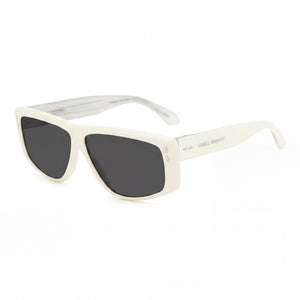 Isabel Marant IM 0106/S White Rectangle Sunglasses for Women, White lens