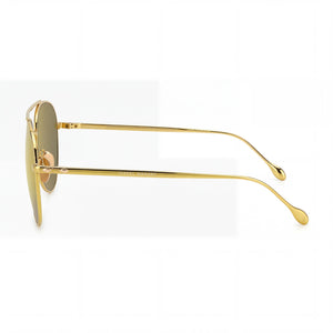 Isabel Marant Im0011s Pilot Sunglasses Women — side view, Non-Polarized Brown Mirror Yellow lens