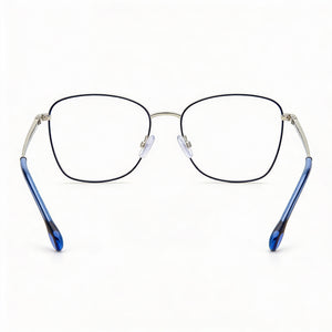 Isabel Marant In 0031 Square Eyeglasses Unisex — side view, Silver Alloy Steel temples