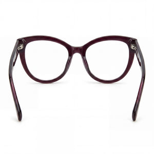 Isabel Marant Cat Eye Eyeglasses Women — side view, Red Acetate temples