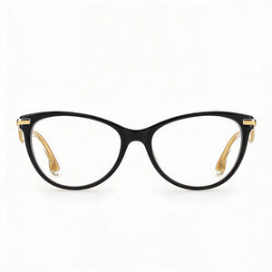 Jimmy Choo 258 Cat Eye Eyeglasses for Women — front view, Acetate
