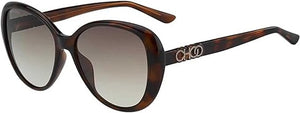 Jimmy Choo Amira/G/S 086HA Brown Oval Sunglasses for Women, Brown Gradient lens