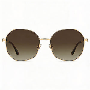 Jimmy Choo Astra/F/SK Round Sunglasses for Women — front view, Stainless Steel frame