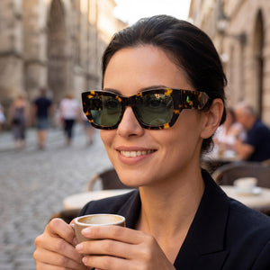 Jimmy Choo CAMI/S Havana Sunglasses Women — outdoor wear, Havana Non-Polarized lens