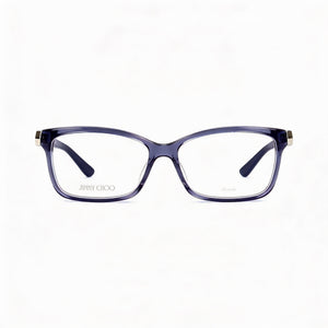 Jimmy Choo Eyewear Rectangle Eyeglasses for Women — front view, Acetate