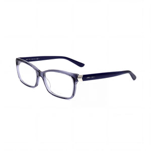 Jimmy Choo Eyewear Blue Rectangle Eyeglasses for Women, Acetate frame
