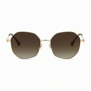 Jimmy Choo Round Sunglasses for Women — front view, Stainless Steel frame