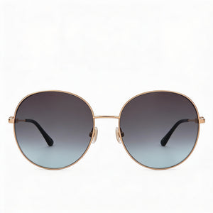 Jimmy Choo Lightweight Round Sunglasses for Women — front view, Alloy Steel frame