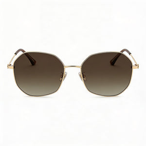 Jimmy Choo Round Sunglasses for Women — front view, Stainless Steel frame