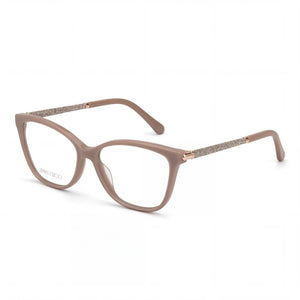 Jimmy Choo JC320 Beige Rectangle Eyeglasses for Women, Acetate frame