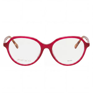 Jimmy Choo JC345/F Round Eyeglasses for Women — front view, Acetate