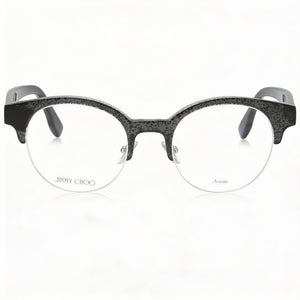 Jimmy Choo Jc60 Round Eyeglasses for Women — front view, Plastic