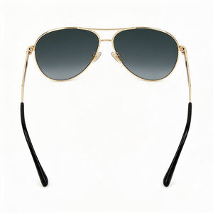 Jimmy Choo Jimena/S Aviator Sunglasses Unisex — front view, Stainless Steel frame