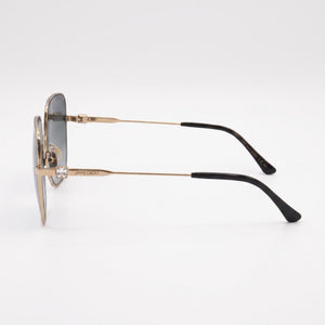Jimmy Choo KORI/G/SK Square Sunglasses Women — side view, Non-Polarized Grey Gradient lens
