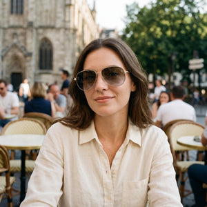 Jimmy Choo Sansa/S Gold Sunglasses Women — lifestyle wear, road trips and highway drives