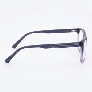 Joe 4102 Rectangle Eyeglasses Men — side view, Navy Acetate temples
