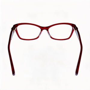 Jones New York J226 Petite Rectangle Eyeglasses for Men — interior view, Polycarbonate demo lenses