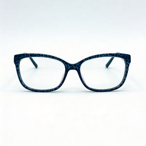 Jones New York Rectangle Fashion Eyeglasses for Men — front view, Plastic