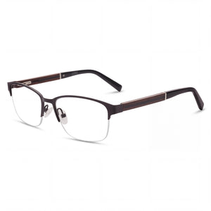Jones New York Vjom375 Black Rectangle Eyeglasses for Men, Polycarbonate lens