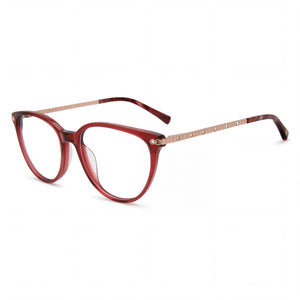 Jones New York Vjon790 Burgundy Oval Eyeglasses for Women, Plastic frame