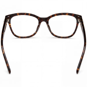 Juicy Couture JU 215 Cat Eye Eyeglasses Women — side view, Havana Acetate temples