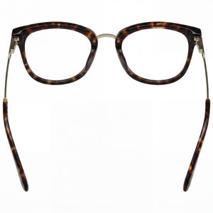 Juicy Couture Ju 219 Rectangle Eyeglasses Women — side view, Havana Acetate temples