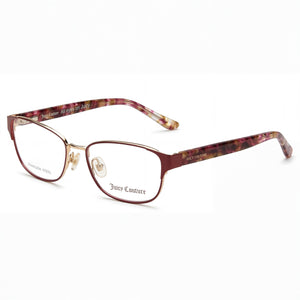 Juicy Couture JU 223 Red Rectangle Eyeglasses for Women, Stainless Steel frame