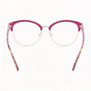Juicy Couture Ju 224 Oval Eyeglasses for Women — front view, Alloy Steel