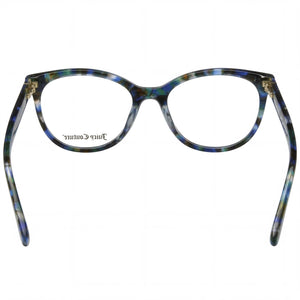 Juicy Couture JU 235 Cat Eye Eyeglasses Women — side view, Blue Acetate temples