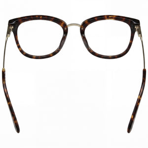 Juicy Couture Modern Rectangle Eyeglasses Women — side view, Havana Acetate temples