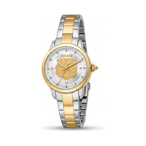 Just Cavalli Bracelet Two Tone Dial Stainless Steel Women's Watch, 30mm