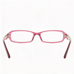 Just Cavalli JC0285 Rectangle Eyeglasses Women — side view, Pink Acetate temples
