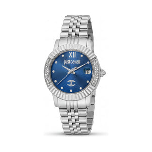 Just Cavalli Silver Dial Stainless Steel Women Watch, 32mm