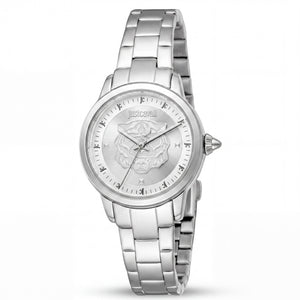 Just Cavalli Silver Dial Stainless Steel Women's Watch, 30mm