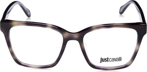 Just Cavalli VJC010 Square Eyeglasses for Women — front view, Acetate