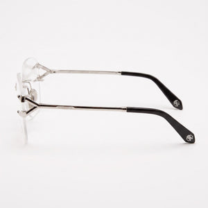 Just Cavalli VRC022 Round Eyeglasses Unisex — front view, Metal