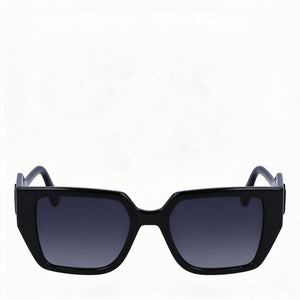 Karl Lagerfeld Classic Square Sunglasses for Women — front view, Plastic frame