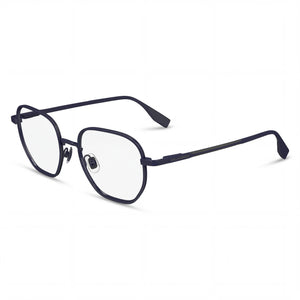 Karl Lagerfeld KL351 Blue Square Eyeglasses Unisex, Metal frame