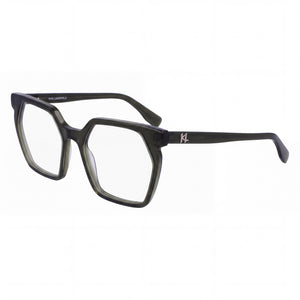 Karl Lagerfeld Kl6093 N Black Rectangle Eyeglasses for Women, Acetate frame